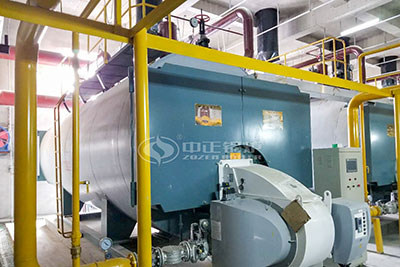 10MW condensing gas water tube boiler